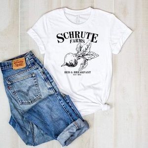 Brand new! The office- Schrute Farms white t-shirt